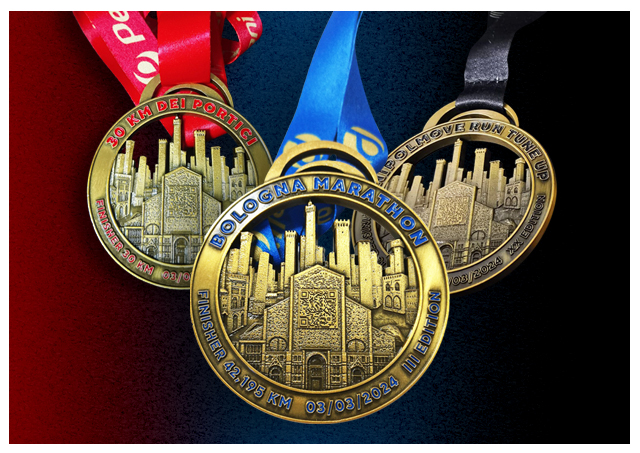 medaglia Bologna Marathon 2024