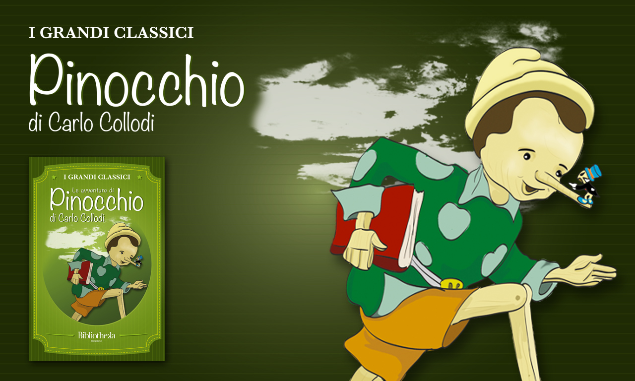 Illustrazione copertina Grandi Classici Le avventure di Pinocchi