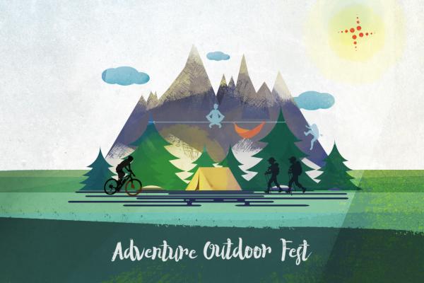 Illustrazione Adventure Outdoor Fest 2018