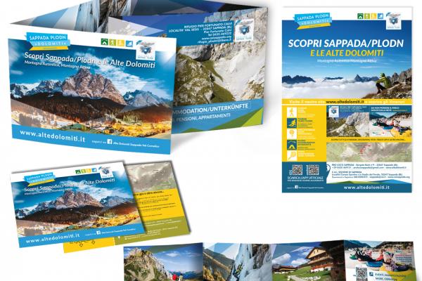 Realizzazione depliant Altedolomiti